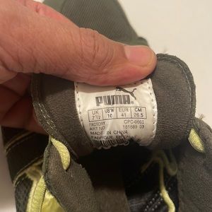 puma neon green shoes